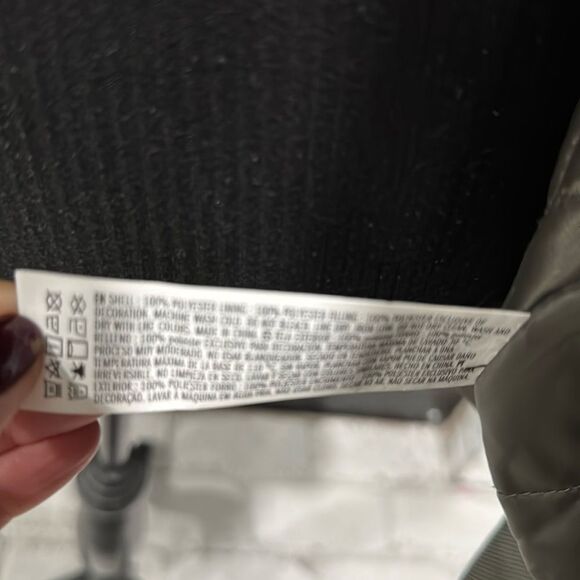 Forever 21 Men's Bomber Puffer Jacket Full Zip Medium Army Green - Picture 5 of 8